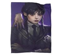 LOUJIN Wednesday Addams Blanket for Kids Boys Girls Print Blankets Bedroom Decor And Throws Super Soft Comfortable Fleece Blankets 3D Printed Blank 150CM X 125CM