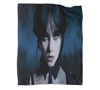 LOUJIN Wednesday Addams Throw Blanket Warm Fleece Blanket Soft Warm Printed Blanket for Bed, Couch And Sofa for Kids Teen Young Boys Girls, 125CM X 100CM