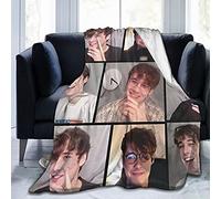 LOUJIN Wilbur Soot Soft and Comfortable Warm Fleece Blankets Beach Blanket Picnic Blankets Throw Blankets 150CM X 125CM