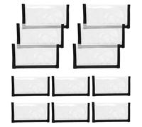 LOUJINGREO 12Pcs Fishing Lure Wraps， Clear See-Through PVC Fishing Lure Covers Protect Children Pets and Fishermen Safe from Pointed Hook Bait Storage Protector Keeps Angling Safe(Black)