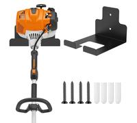 LOUJINGREO 2 Pack Garage Organization Wall Mounted Storage Rack Heavy Duty Tool Hanger for Grass Trimmer Hedge Trimmer Weed Wacker and Garden Power Tool(black)
