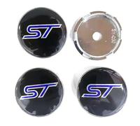 Loujyou 4 Pcs Car Hub Centre Caps for Ford ST Fiesta Focus Edition Puma X KUGA Mondeo 60mm Sunscreen Waterproof Styling Accessories,B