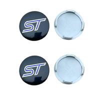 Loujyou 4 Pcs Car Hub Centre Caps for Ford ST LINE stline Focus 2 3 MK2 MK3 MK1 60mm Sunscreen Waterproof Styling Accessories,A