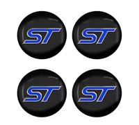 Loujyou 4 Pcs Car Hub Centre Stickers Decals for Ford ST LINE stline Focus 56mm Exterior Accessories,B