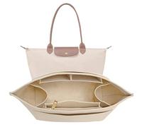 LOUKAYCCI Felt Purse Organiser Insert for Longchamp Le Pliage (Beige, L)