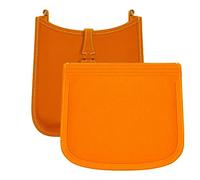 LOUKAYCCI Purse Insert Organizer for Hermes Evelyne 16 Bag PM, Premium Purse Felt Insert (E16, Orange)