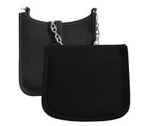 LOUKAYCCI Purse Organizer for Hermes Evelyne 16 Bag PM, Premium Felt Insert (E16, Black)