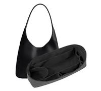 LOUKAYCCI Purse Organizer Insert for Coach brooklyn 28 Bag Insert Organizer DupontPaper Lightweight Purse Insert (Black&Black)