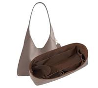 LOUKAYCCI Purse Organizer Insert for Coach brooklyn 28 Bag Insert Organizer DupontPaper Lightweight Purse Insert (Brown&Brown)