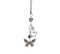 LOUKEKE 1Piece Butterfly Phone Charms Pendant Sweet Girl Lanyard Phonestraps Backpack Ornament Chain Camera