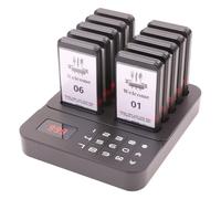 LOUKIENE Restaurant Buzzer System, Restaurant Waiting Pager, Pagers and Beepers, Set with Vibration,Flashing and Buzzer,Close Reminder,10 Guest Pagers for Food Truck,Church Nursery