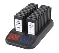 LOUKIENE Restaurant Pager System, 20 Beepers, Wireless Calling System Customers Waiting Beepers for Queue in Restaurants Food Truck Churches Hospital Hotel Bar Eatery with Vibration Flash and Buzzer