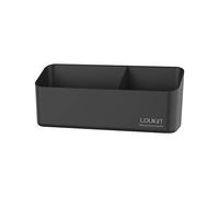 loukin Magnetic and Adhesive Marker Holder, Dry Erase Accessory Tray, Magnetic Storage Organizer for Whiteboard, Glass or Refrigerators (Black)