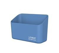 loukin Magnetic Marker Holder, Dry Erase Marker Holder, Remote Control Holder, Magnetic Storage Organizer for Whiteboard or Refrigerators (Blue)