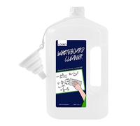 loukin Non-Toxic Whiteboard Cleaner, 3.78L Dry-Erase Board Cleaner Ready-To-Use Refill, Connected Collapsible Silicone Funnel for Canned Liquid, Removes Whiteboard Stains