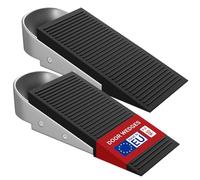 Loumaxx Door Stop Wedge - Set of 2 Door Wedge Rubber Robust and Flexible - Non-Slip Door Wedges for Strong Hold - For 1 mm - 30 mm Door Gaps - Protect Doors/Walls
