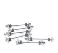 LouMaxx Worktop Bolts 150 mm - Set of 6 Joining Bolts for Kitchen Worktops - Connector Screws for Safe and Stable Joints