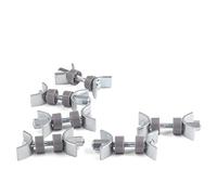LouMaxx Worktop Bolts 65 mm - Set of 6 Worktop Joining Bolts - Kitchen Worktop Joint - Screws to connect Worktops - Connector Bolts - Safe and Stable Solution