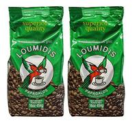 Loumidis Greek Ground Coffee Papagalos Traditional (16 Ounces) 2 Pack