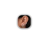 LOUMILEO 5pairs 925 Sterling Silver Hoops Earrings for Women Hypoallergenic Tiny Small Silver Hoop Earrings with Cubic Zirconia Sleeper Huggie Earring Set 8/10/12/14/16mm