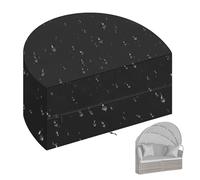 Lounge Chair Covers for Outside - Lounger Cover Protective UV Block | Semicircular Lounge Covers, Waterproof Outdoor Furniture Protector, Sun Island Cover | Garden Furniture Protection