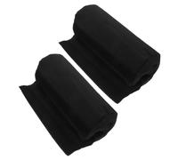 Lounge Chair Footrest Cushion Foldable Cloth Black Patio Lawn | Non-slip Support, Wear Resistant Finish, Comfortable Leg Rest, for Lounge Chair and Footstool Use