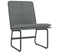 vidaXL Lounge Chair Grey 54x75x76 cm Faux Leather