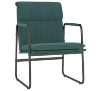 vidaXL Lounge Chair Dark Green 55x64x80 cm Fabric