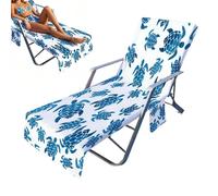 Lounge Chair Towels 210 X 75cm Microfiberss Quick Dry Absorbentss | Pool Chair Towel With Side Pockets For Outdoorss Patio Garden Lawn Backyard Hotel Beach Sunbathingss
