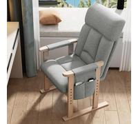 Lounge Chair with Armrests Padded Single Steel Frame Comfortable Sofa Chair with Side Pockets Ideal for Living Room Bedroom Dorm Room Furniture