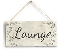 Lounge - Handmade Country Style Wooden Door Sign/Plaque Home Decor Living Room