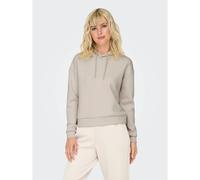 ONLY Women's Onplounge Hood LS SWT Noos Hoodie, Pumice Stone, M