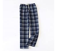 Lounge Pants Women,Women'S Plaid Pajama Bottoms Casual Loose Thin Dark Blue Crepe Checkered Print Spring Soft Cosy Sleep Pant Stretch Drawstring Wide Leg Yoga Pants Lounge Home Wear Trousers,M