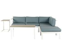 Lounge Set MESSINA Aluminium Green Left Hand 5 Seater
