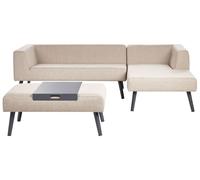 Lounge Set SORRIVOLI Olefin Beige Left Hand 4 Seater