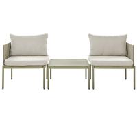Lounge Set TERRACINA Aluminium Olive Green Reversible 2 Seater