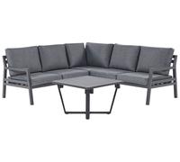 Lounge Set VIZZINI Aluminium Grey Reversible 5 Seater
