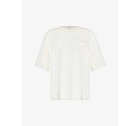 Lounge Underwear Womens Off White Essential Brand-embroidered Stretch-cotton T-shirt M