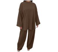 Lounge Wear Women Hoodies Oversized Corduroy Pullover & Wide Leg Trousers Womens Two Piece Loungewear Sets Essentials Tracksuit Women Cozy Homewear Leisure Wear Sets For Women Uk Coord Outfit Women