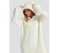 Loungeable Women's Borg All In One With Ears in Cream | Size: XL Loungeable Cream XL