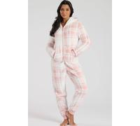 Loungeable Check Well Soft All In One In Pink Pink L