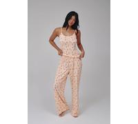 Loungeable Cocktail Cami And Trouser Pj Set In Orange Orange