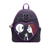 Loungefly Backpacks Disney The Nightmare Before Christmas Jack and Sally Heart Whipstitch Mini Backpack