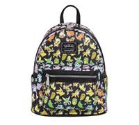 Loungefly Backpacks Pokemon Multi Character All Over Print Mini Backpack Black/Charcoal