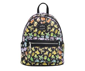 Loungefly Backpacks Pokemon Multi Character All Over Print Mini Backpack Black/charcoal