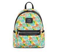 Loungefly Backpacks Pokemon Pikachu And Starters All Over Print Mini Backpack Blue