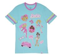 Loungefly Barbie 65th Anniversary Tee Shirt Medium T-Shirt, Multicoloured, M for Women