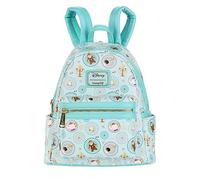 Loungefly Be Our Guest Mini Backpack - Beauty and the Beast Enchanted Castle Servants, Blue, One Size