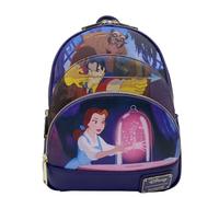 Loungefly Beauty and the beast Scene Triple Pocket Double Strap Shoulder Bag, Multi