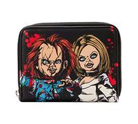 Loungefly Bride of Chucky Happy Couple Zip Around Wallet Black/Charcoal